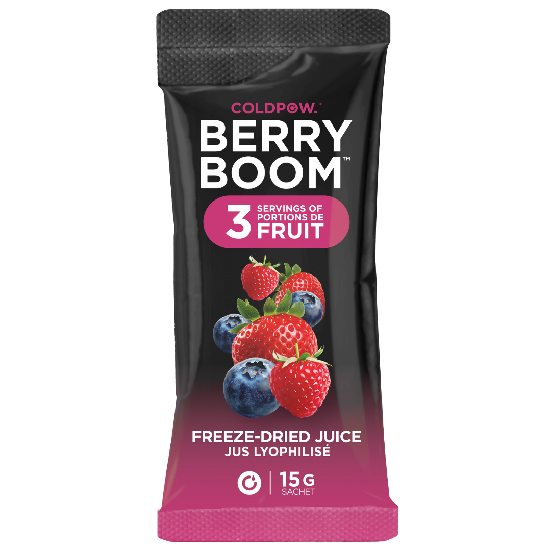 Coldpow Berry Boom Freeze-Dried Juice: Antioxidant Berry Boost, 15g Sachet